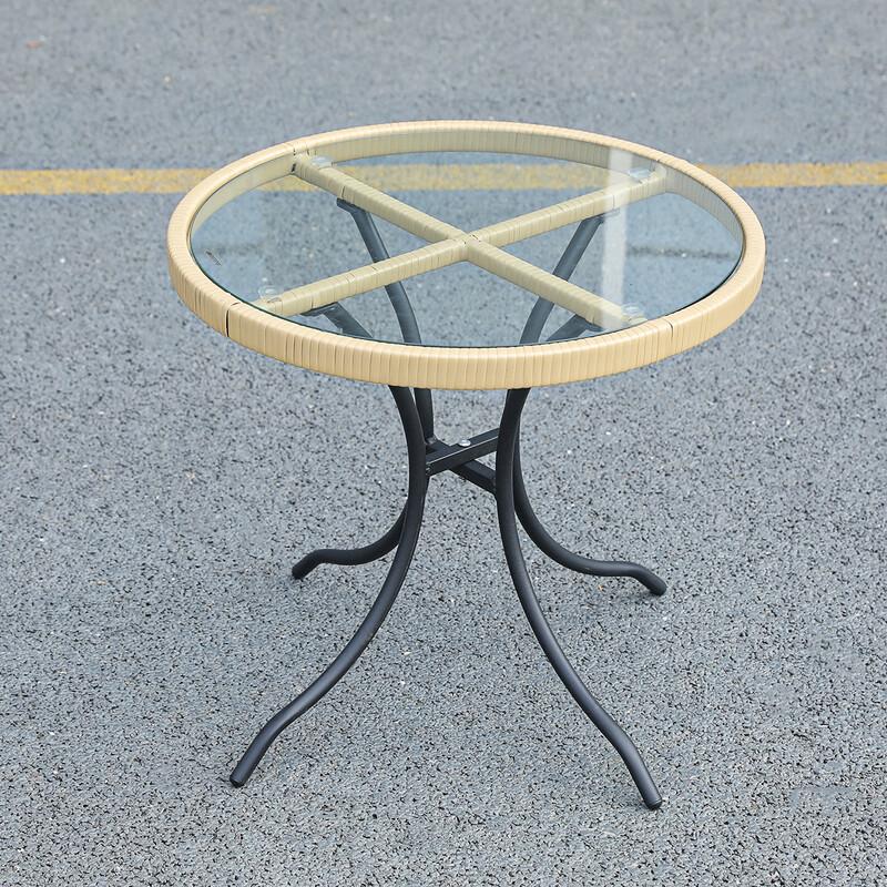 OLOMM Patio Rattan 3-Piece Set