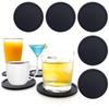 Round Silicone Coaster Set - 10cm Heat Insulation Pads for Tea and Coffee Cups