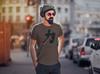 For 3XL Crew Charcoal Japanese Text [igsticker] T-shirt Men, Size, Design, Print, Unisex, Neck, Color, T-shirt 000834, Japanese/Japanese Pattern,