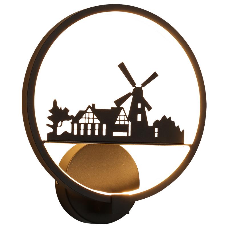 Simple Modern Creative Led Wall Lamp for Living Room Bedroom Kitchen Foyer Ofiice Coffee Bar Indoor Lighting Decorative Lamps