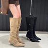New in Woman High-heeled Boots Knee High about The Knee Trend 2025 Elegant Fashion Pointed Toe Designer Sexy