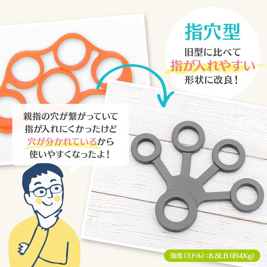 By Physical Wawarag Grip Strength Training Hand Grip Finger Muscle Training Senior Dementia Gift [Recommended Therapists] - Exercise, Rehabilitation,