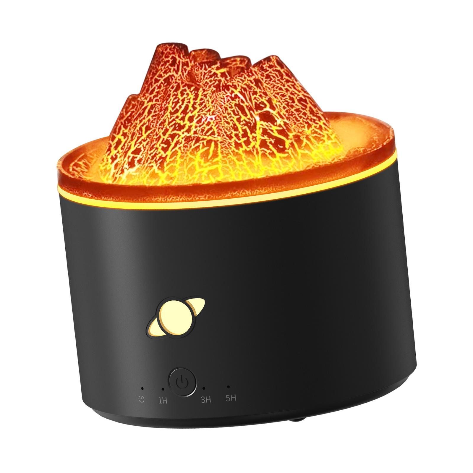 

Ароматический диффузор Flame 230 мл, автоматический выключатель, тихий персональный настольный увлажнитель воздуха, небольшой увлажнитель воздуха для внутреннего помещения, офисного стола, подарок чёрный