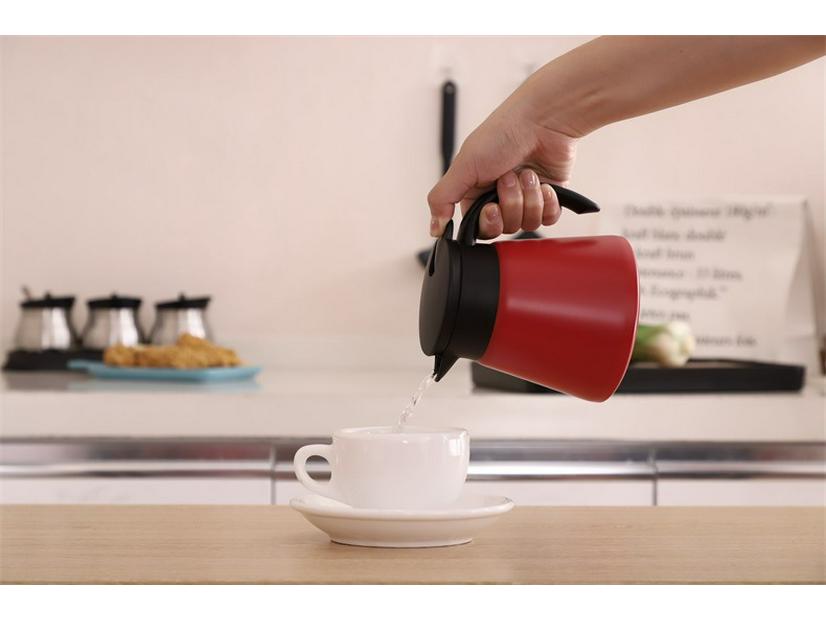 Cafetière Isotherme Double Paroi en Acier Inoxydable - Mini Bouilloire de Bureau & Thermos de Style Européen