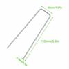 20pcs Metal U Shaped Turf Pin Ground Staple’s Garden Tent Securing Pegs