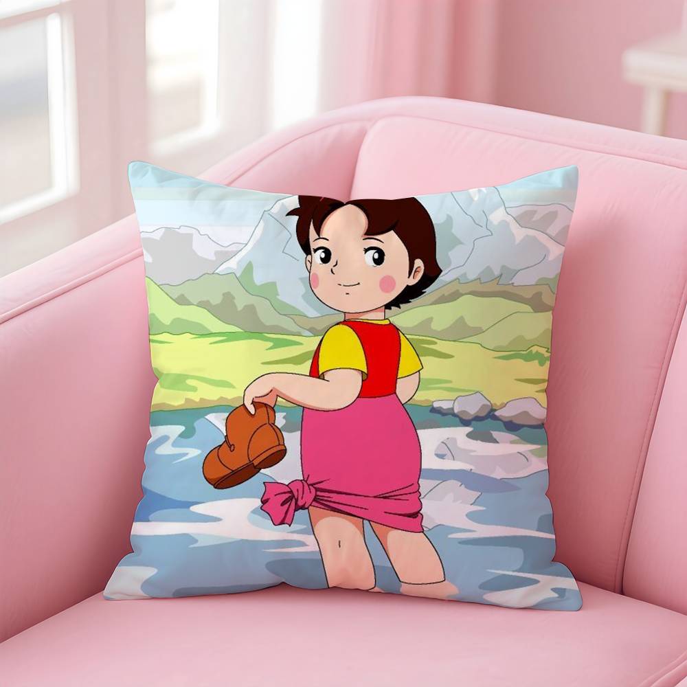 Liebevoller Film Heidi Peter Kissenbezug Komfort Sofa Bett Seidig Elegant Unsichtbarer Reißverschluss Kundenspezifischer Dekorativer Kissenbezug