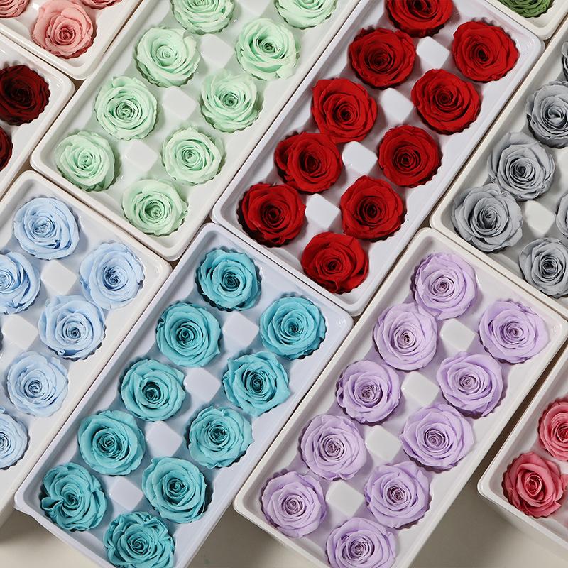 Grade B 3-4 Roses 10 Flowers Dried Flowers Unicorn Valentine's Day DIY Gift Box Material Pack Immortal Flower Bouquet