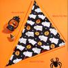 Halloween Pet Dress Up Saliva Towel Printed Dog Triangle Towel Dog Bib Pet Decorative Scarf