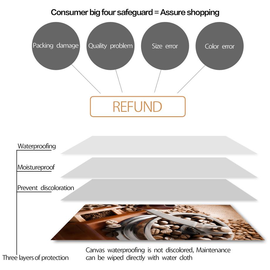 Coffee Bean Cup Chocolate Cake Dessert Shop Wall Art Canvas Painting Posters And Prints Hotel Cafe Picture Restaurant Room Decor