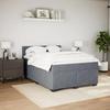 Maison Exclusive - Sommier à lattes de lit et matelas Gris foncé 140x190cm Velours