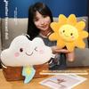 Weather Theme Plush Toy Cloud Thunder Rain Sunny Day Soft Doll Gift Teens Kids