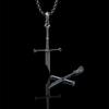 Narsil Personality Broken Sword Necklace Rings King Moveis Jewelry Men Cool Punk Sword Pendant Necklace Gift