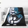 Loona Wolf Flannel Throw Blankets  Blanket for Home Travel Warm Bedroom Quilt