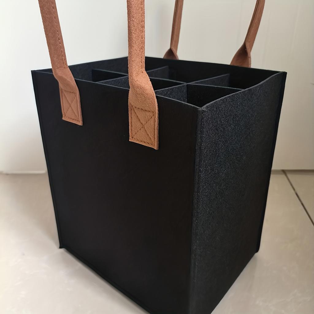 Luxus Weintasche | Mehrzweck-Tragetasche für Rotwein, Bier & Champagner, mit leerer Geschenkbox, Leichte Luxus tragbare Aufbewahrungstasche für Zuhause & zum Verschenken