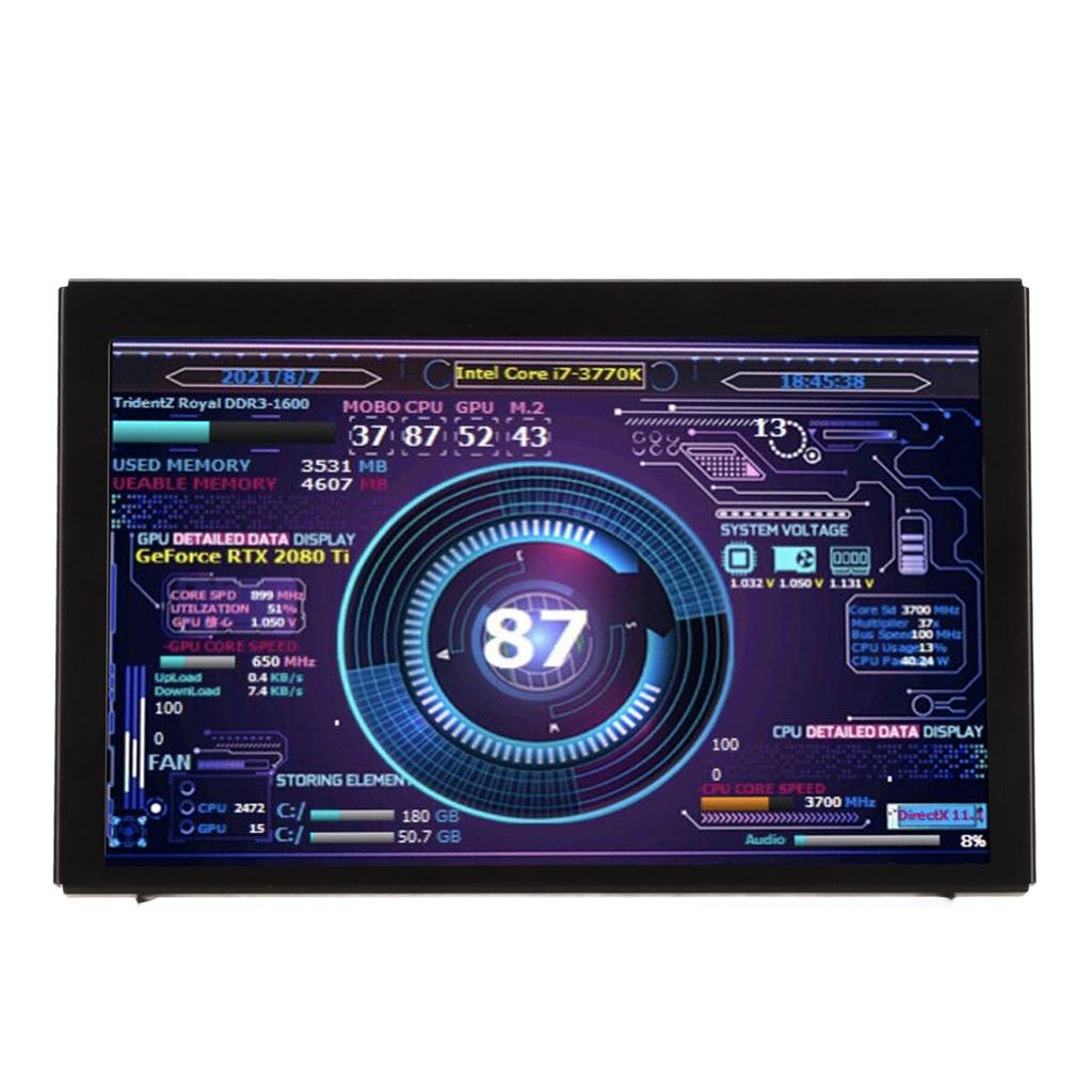 5in IPS Computer Temp Monitor USB Mini Bildschirm für AIDA64 PC CPU RAM Sensor Panel Display für