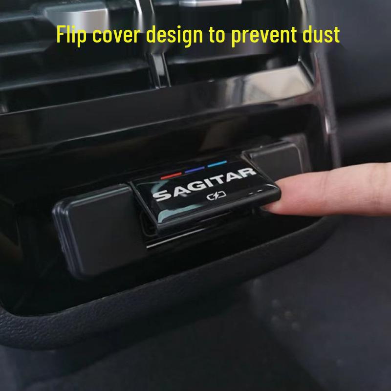 USB and Air Vent Covers for Rear Seat of 2019-2023 Volkswagen New Sagitar - Dustproof & Kick-proof