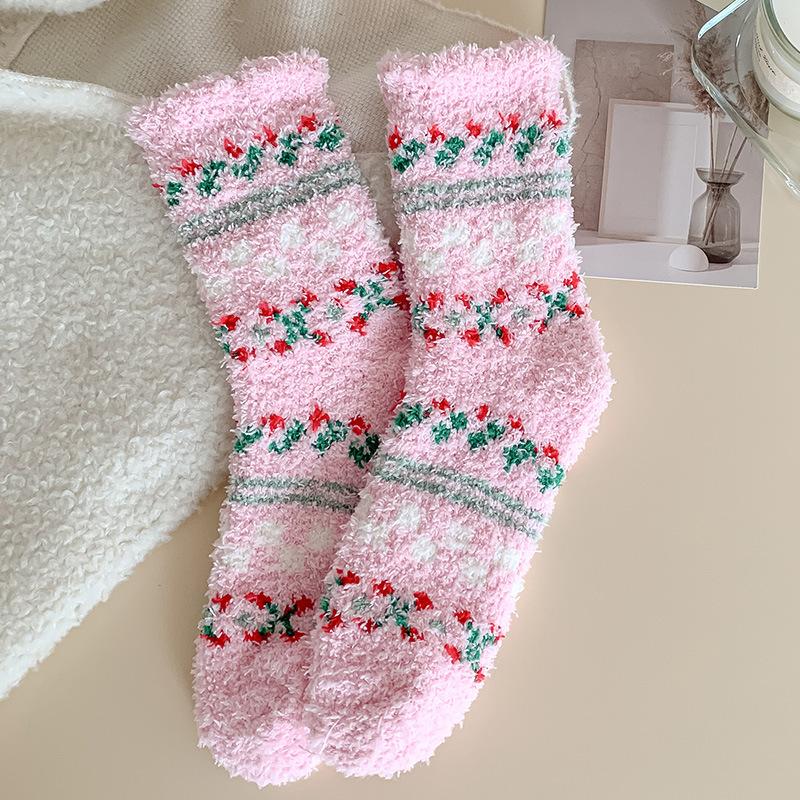 Thick Socks for Women In Autumn and Winter, Coral Fleece, Long Winter Socks, Plush Warmth, Home Fleece, Love for Sleeping, Floor Socks