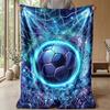 Sci-Fi Football Battle Theme blanket Lightweight Warm Flannel Blanket Decorative Throw Blanket for Home Decoration
