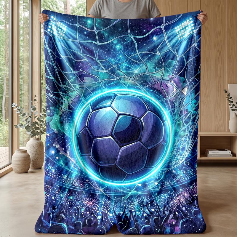 Sci-Fi Football Battle Theme blanket Lightweight Warm Flannel Blanket Decorative Throw Blanket for Home Decoration
