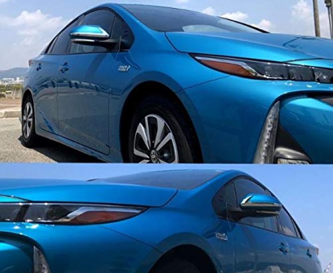 FUKUARE Door Mirror Garnishes for Prius 50 Prius Camry 70 CHR ZYX10 and Camry 10th Generation XV70 Series Series, PHV, Series, C-HR NGX50, (Silver