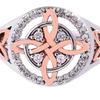 Women Ring Handmade Wizard Knot Finger Ring with Cubic Zirconia Spiritual Guidance Ring Statement Jewelry Gift