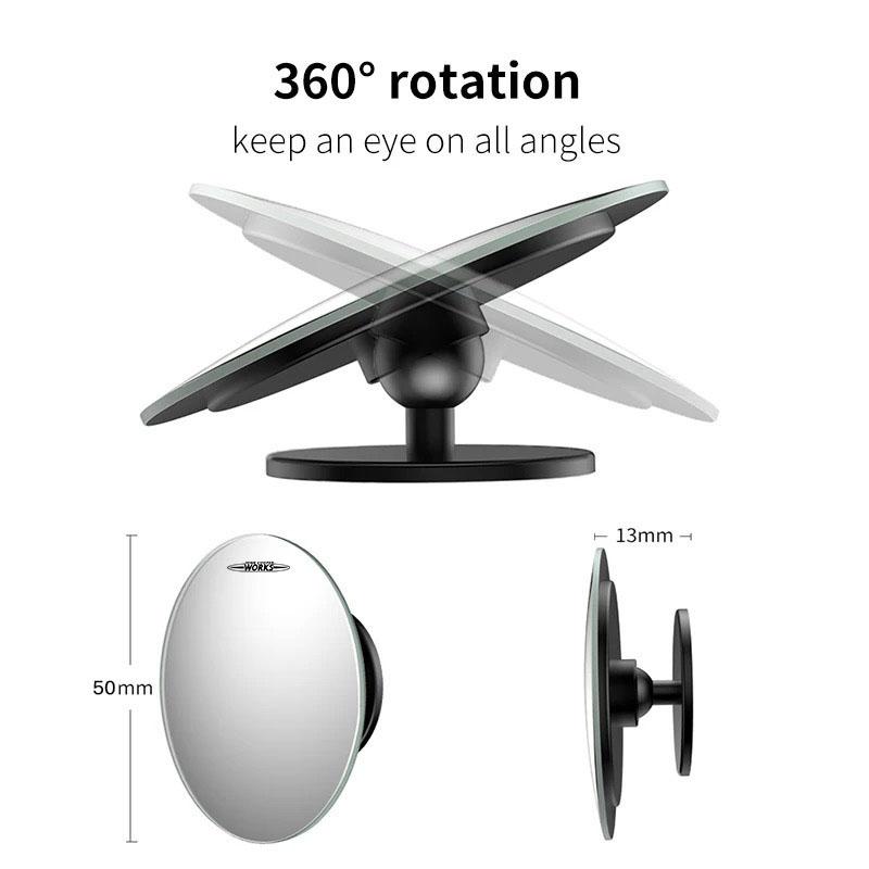 Car Rearview Mirror 360° Small Round Mirror Auto Accessories For MINI WORKS One Cooper JCW Countryman Clubman Cabrio Paceman
