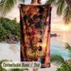 Dragon Ball Beach Towel, Personalized Custom Name Text, Quick Dry Large Absorbent Towel For Beach Pool