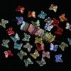 10 Stück/Lot Glasplattierte Schmetterlingskristallperlen, lose Perlen, handgefertigtes DIY-Bastelzubehör für Armbänder, Ohrringe und Schmuckherstellung
