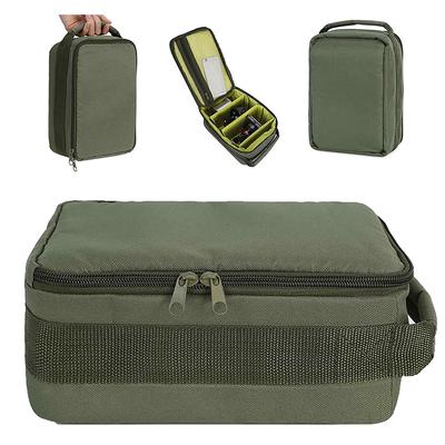 Portable Hard Shell Faux Leather Rod Storage Outdoor Fishing Bag Waterproof