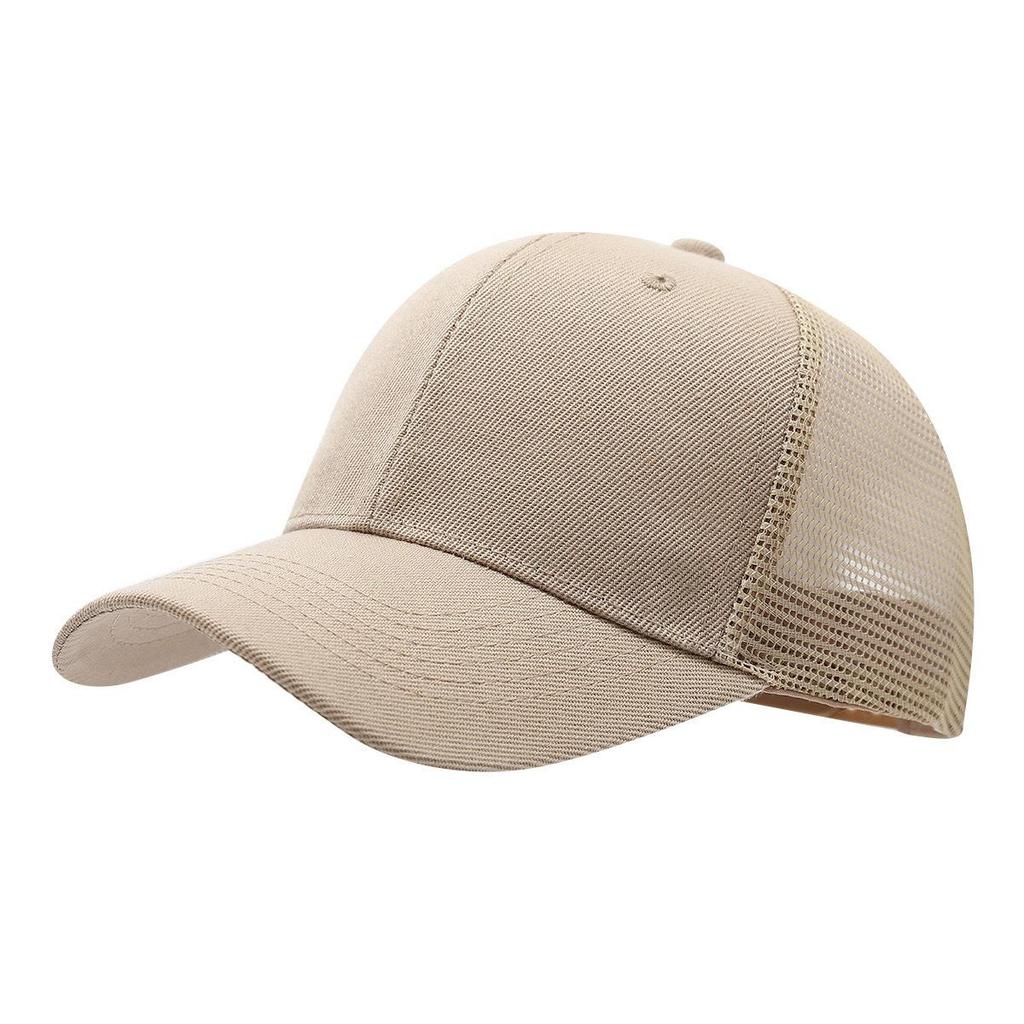 Unisex Summer Breathable Six-Panel Mesh Baseball Cap with Custom Logo for Outdoor Sports