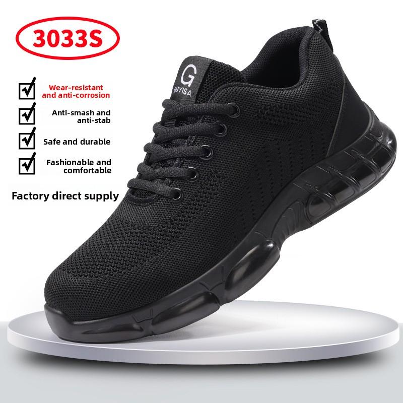 Men Protective Work Shoes Steel Toe Anti Puncture Comfortable Safety Boots New 37