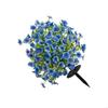 Realistic Artificial Eucalyptuses Violets Round Base Floor Floral Arrangement For Indoor Outdoors Homes Garden Decors