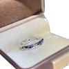 European Hot-Selling Blue Zircon Starry Sky Ring with Diamond Moon Inlay for Couples