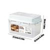 Bread Container Clear Airtight Loaf Storage Box Bread Holder with Lid and Handle for Cabinet Pantry Refrigerator Freezer Kitchen