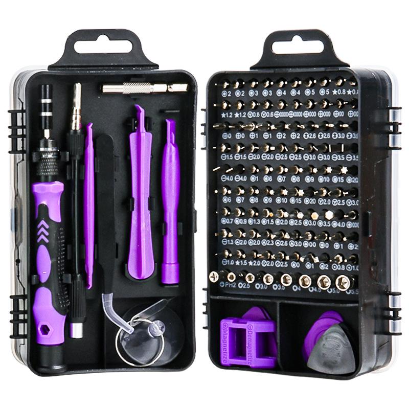 Digital Phone Repair Tools: 115-in-1 Carbon Steel Multi-Purpose Screwdriver Set