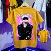 American Retro Anime Jujutsu Kaisen Gojo Satoru Summer New Retro Fashion Men and Women Streetwear
