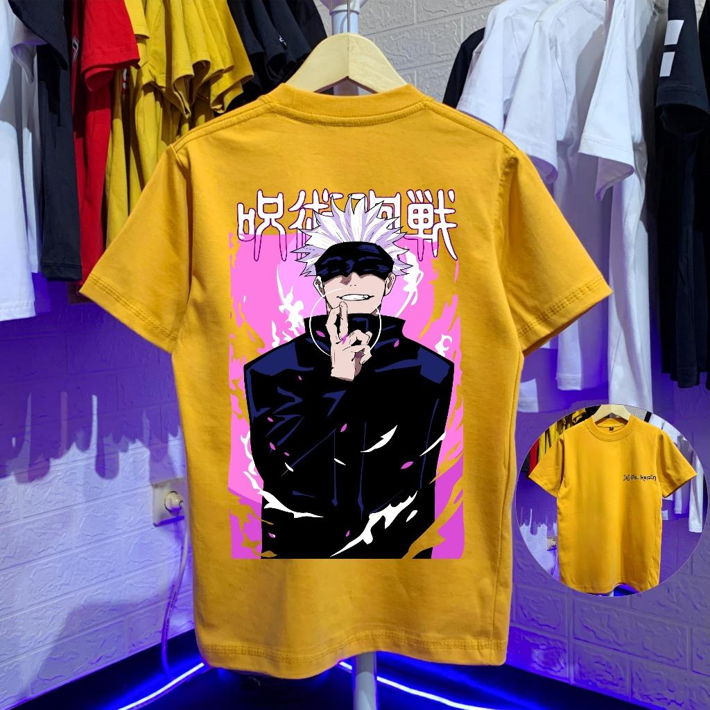 American Retro Anime Jujutsu Kaisen Gojo Satoru Summer New Retro Fashion Men and Women Streetwear