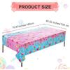 2 PCS Candyland Plastic Tablecloth Candy Theme Party Decorations Colorful Lollipop Table Covers Sweet Table Cloth for Candy Land Party Birthday Baby