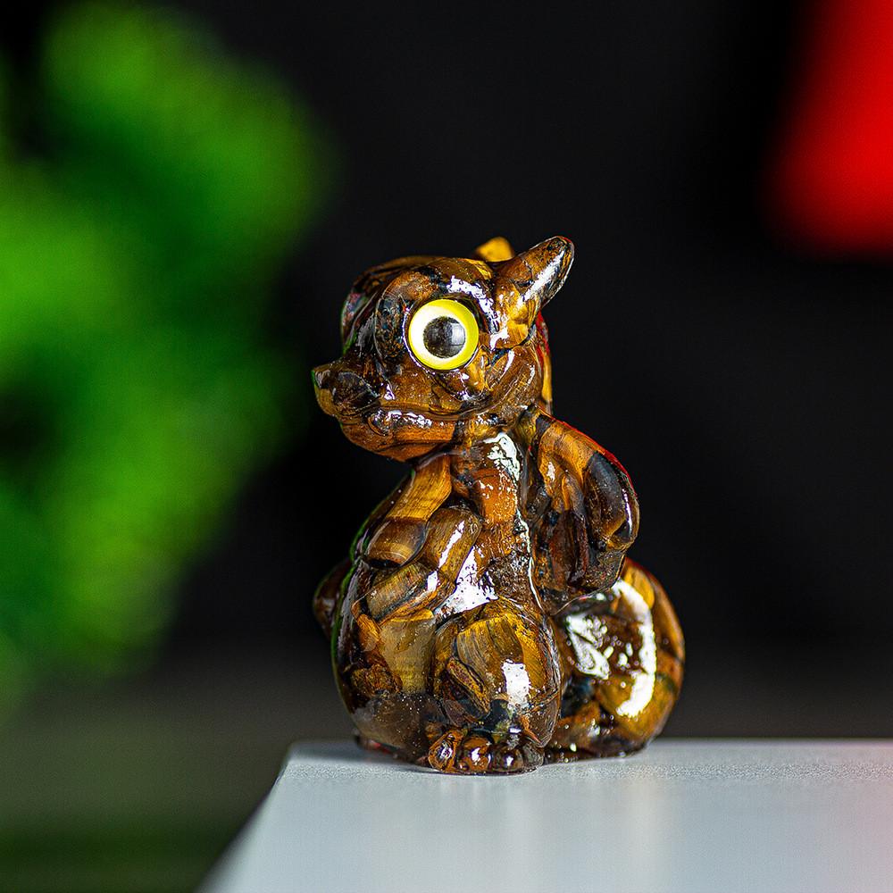 Crystal Energy Dragon Figurine Resin Craft For Office Decor Gift For Friends