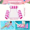 Inflatable Water Hammock Pool Float Chair Lounge Bed |   Floating Swim Mattress Recliner for Adults Beach Lake Summer Water Toy