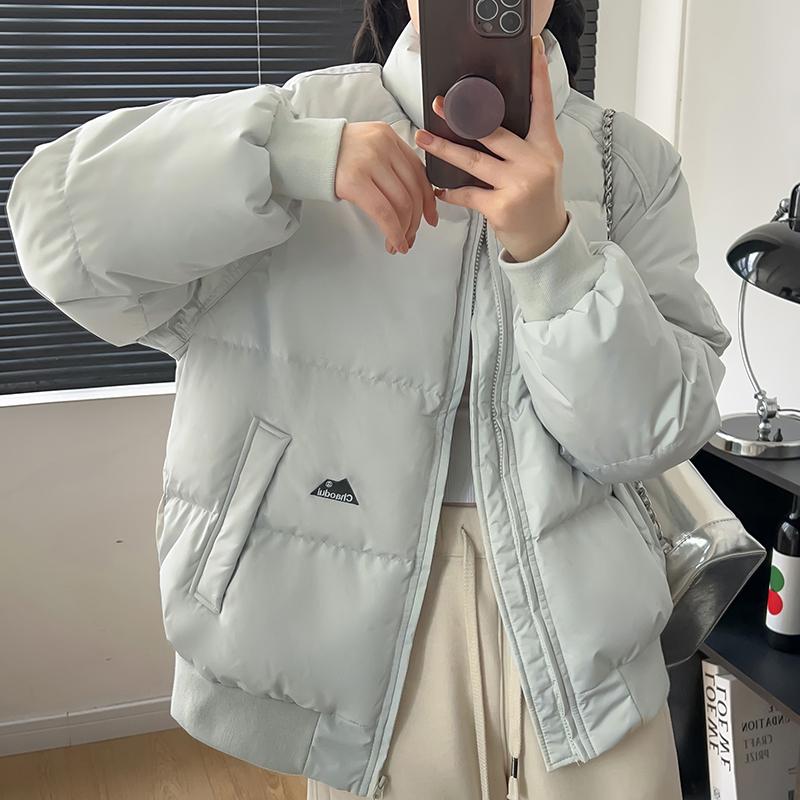 

Женская 2024 Короткая Несезонная Куртка из Белого Утиного Пуха - Утепленная в Корейском Стиле M 115-135 jin