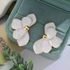 Fashion Enamel Petal Flower Stud Earrings for Women Korean Elegant Geometry Earring Exquisite Daily Trendy Jewelry Gift 2026 New
