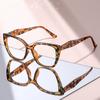New Model Chic Cat-Eye Glasses: Transparent Frame with Two-Tone Accents, Fashion Eyewear for Women