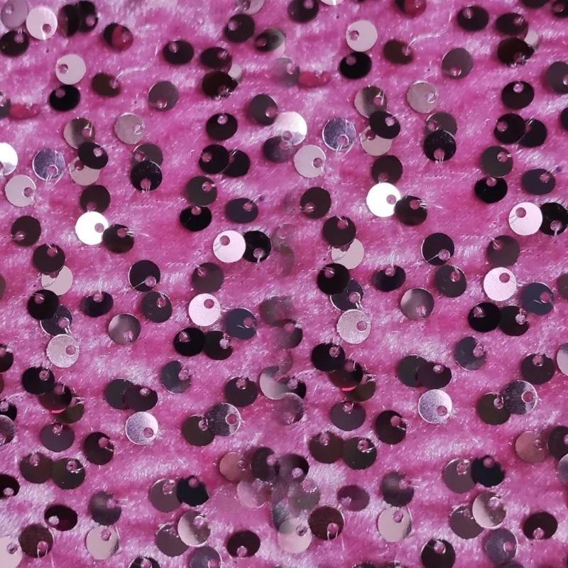

5mm Sequin Evening Gowns Encrypt Shining Fabric Stretch Velvet Fabrics For DIY Wedding Elegant Party Dresses handmade DIY, etc 1yards