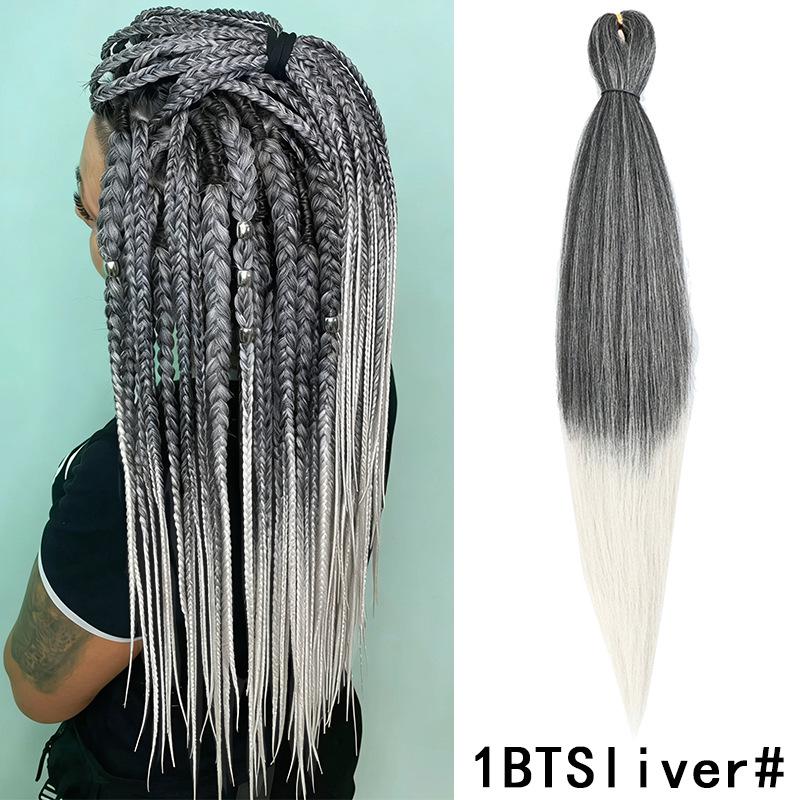 Fluffy EZ Large Three-Color Silk Braid Wig - Low-Temperature, Flame Retardant Styling