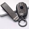 Zinc Alloy Leather Car Samrt Key Fob Case Cover For Mercedes Benz A B C E S G Class W204 W205 W212 W213 W176 W177 Glc Cla Amg