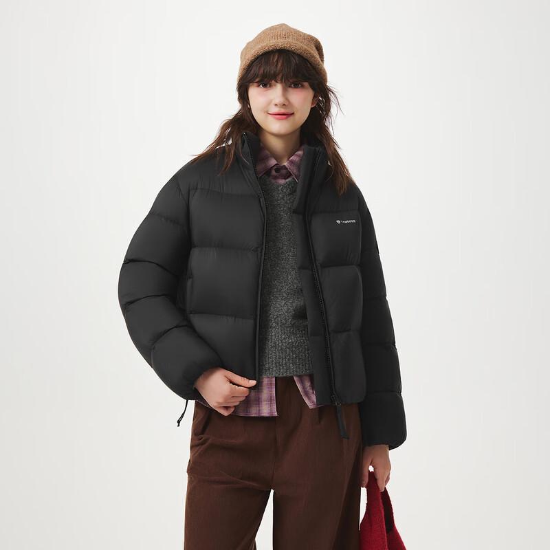 Tanboer Women's Short Stand-Collar Winter Down Jacket TB5530356D