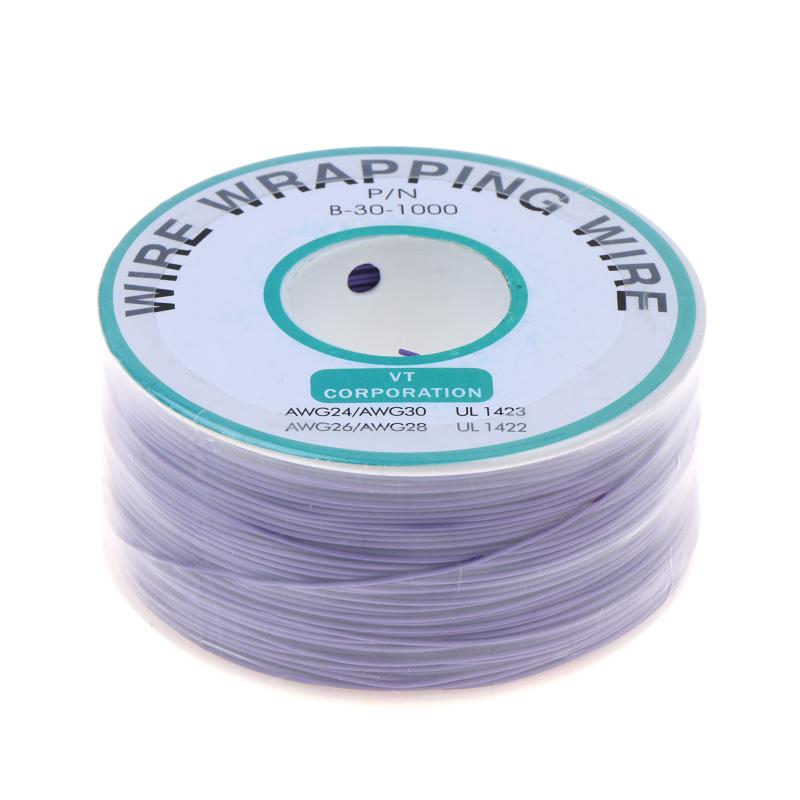 11 Colors 250M 30Awg Wire Wrapping Wire B-30-1000 Ul1423 Tinned Copper Solid Pvc Jumper Insulation Cable Ok Wire