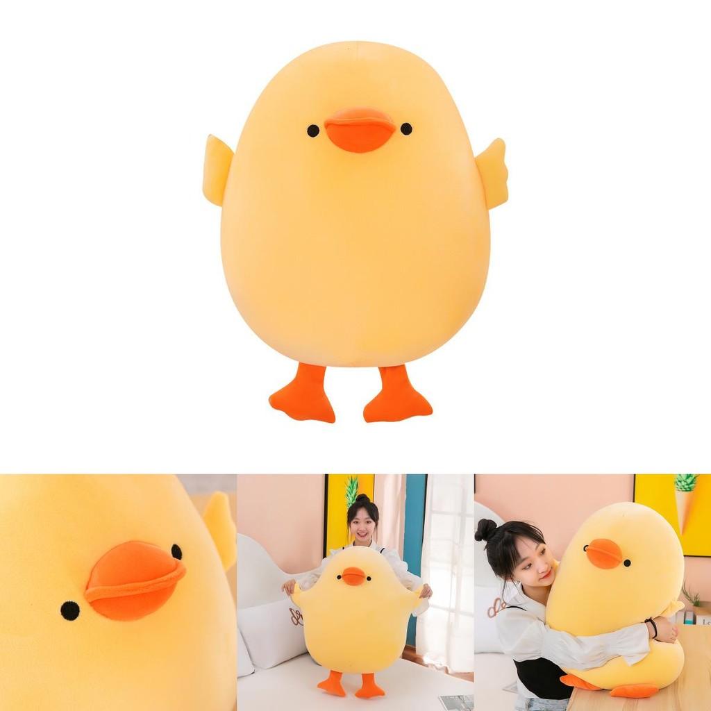 Adorable Plush Duck Pillow Soft And Cuddly Yellow Duck Toy Perfect For Kids Gifts