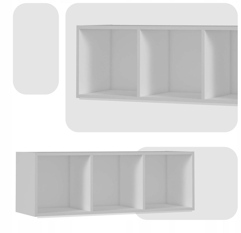 Shelf Bookcase Organizer Container Stand for Vinyl Records Binders Cubo 3